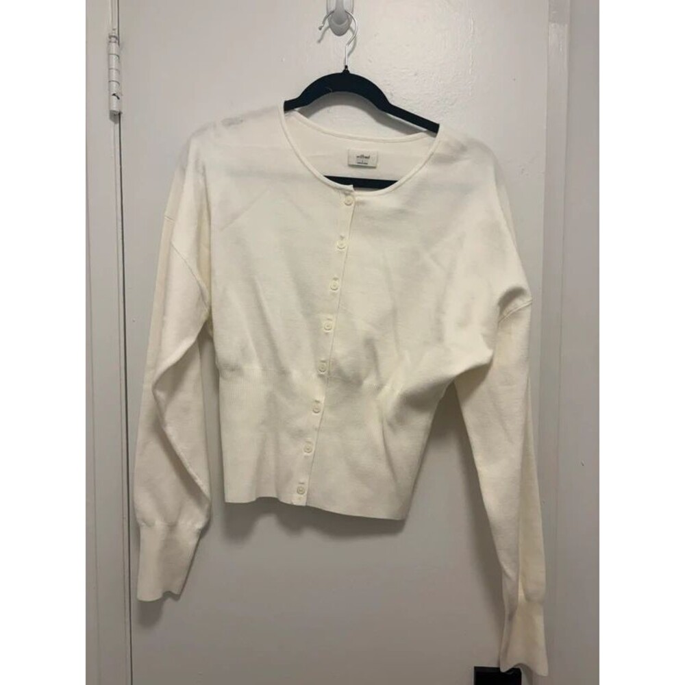 Aritzia Golightly Cardigan in light birch size L